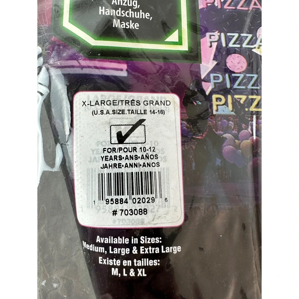 NEW FIVE NIGHTS AT FREDDY'S GLAMROCK CHICA COSTUME SZ XL(14-16) Kids COSPLAY NWT